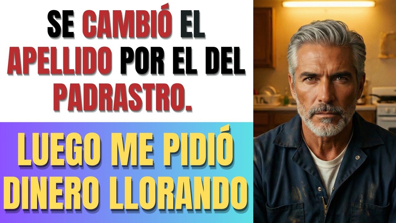 SE CAMBIÓ EL APELLIDO POR EL DEL PADRASTRO. LUEGO ME PIDIÓ DINERO LLORANDO.
