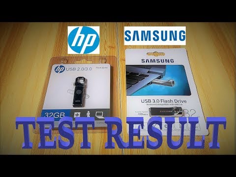 32GB Flash Drive TEST (HP  & SAMSUNG)