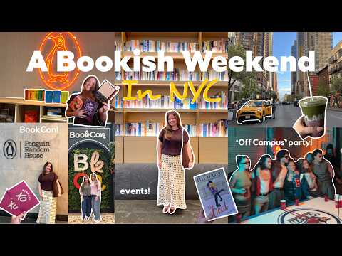 Bookish Weekend in NYC📚 | BookCon, Meeting the cast of Off Campus, & book events!