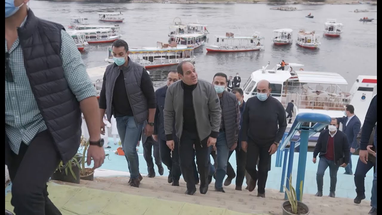 زيارة السيد الرئيس لقرية غرب سهيل السوق السياحي