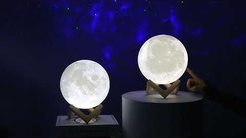 BRIGHTWORLD Moon Lamp Moon Night Light 3D Printed 7 1IN Lunar Lamp for Kids Gift for Wom