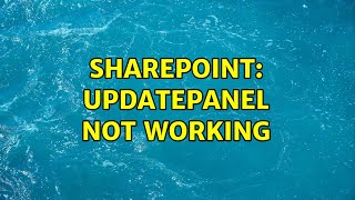 Sharepoint: updatepanel not working