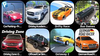 Car Parking Pro,Driving Academy,Drifty Race,Bus Games,Driving Zone,Offroad Car Simulator,Getaway 2 screenshot 5