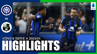 Highlights INTER MILAN vs SASSUOLO | Mãn nhãn 3 bàn, Berardi nã đại bác ấn định ngược dòng kịch tính