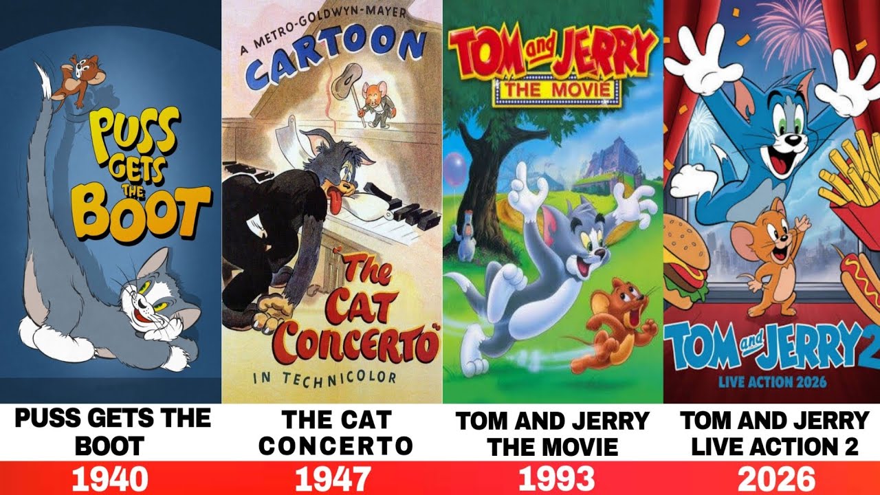 All Tom & Jerry Movies, Episodes, Shorts & TV Specials 😱 | Complete Timeline (1940–2027)