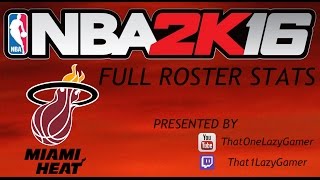 NBA 2K16 Full Roster Stats 