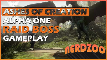 Ashes Of Creation New Alpha One Raid Boss Gameplay & New Mounts Revealed | NERDZOO Reacts