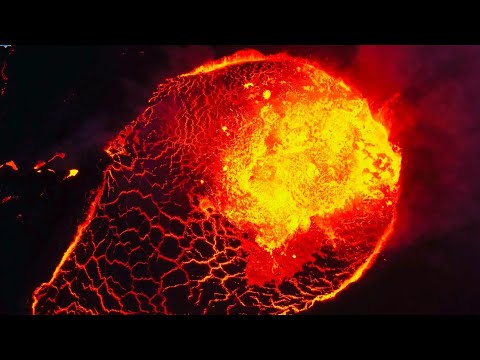 LAVA TORRENTS ILLUMINATE THE NIGHT SKY! ICELAND VOLCANO UNREAL AERIAL VIEWS AT NIGHT!-Aug 28, 2021