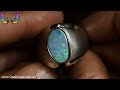 ✨ Men’s 925 Sterling Silver Opal Ring ✨