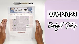AUGUST MONTHLY BUDGET SETUP | CASH ENVELOPE SYSTEM | BUDGET WITH ME | MONETS MONEY