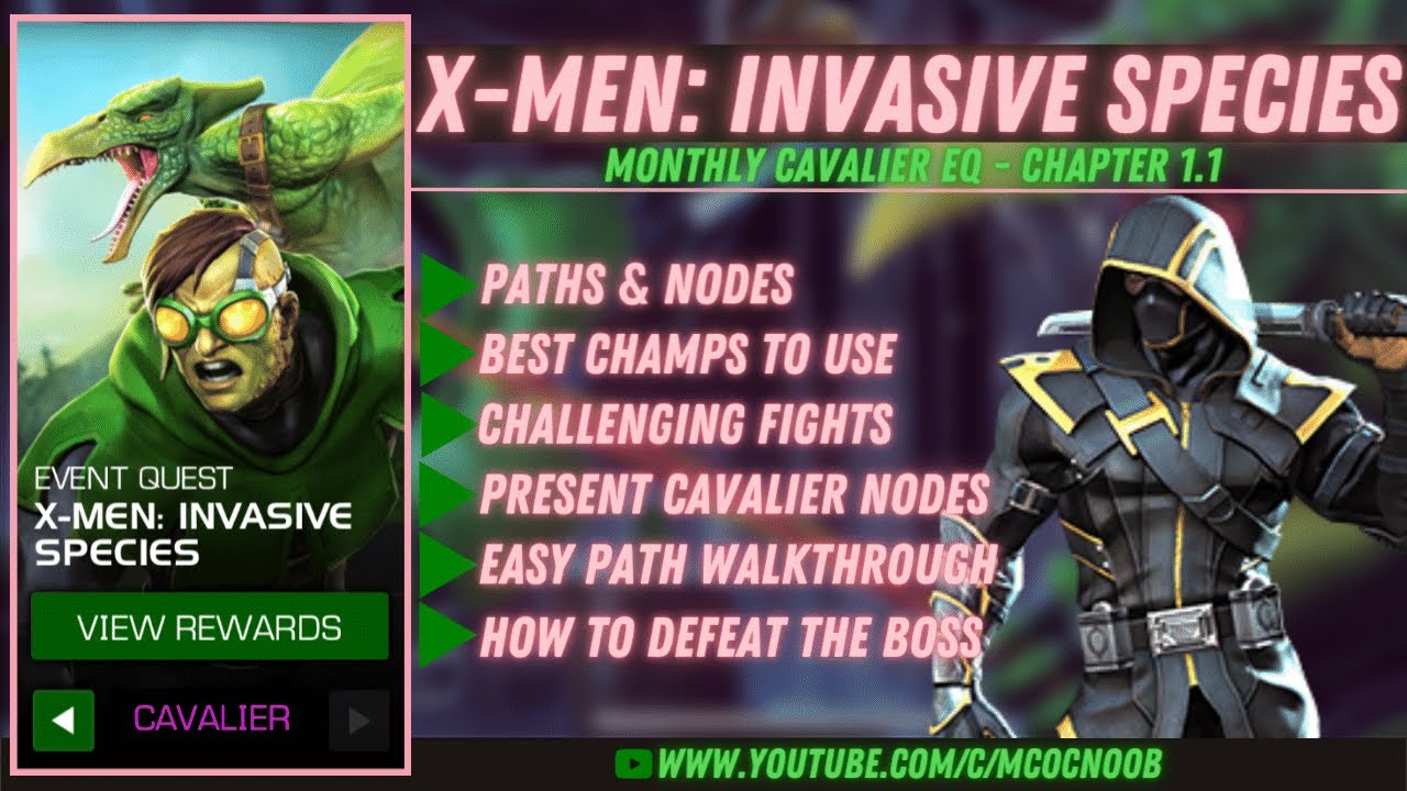 X-MEN: Invasive Species - Cavalier Event Quest - Chapter 1.1 - Ronin - MCOC - Jan 2022
