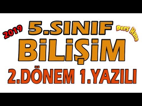 5.Sınıf Bilişim Teknolojileri 2.Dönem 1.Yazılı | 5.Sınıf Bilişim 2.Dönem 1.Sınav