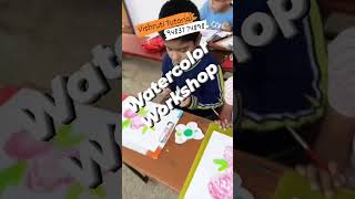 Watercolor Workshop Conducted At Vishruti Tutorial Shahapur Branch Belagavi .