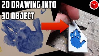 I Turn My Daughters Drawing Into A 3D Printed Keyring - Also How To Make 3D Printed Chapter Logos