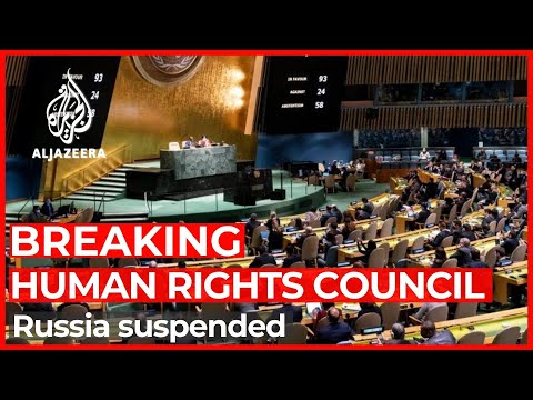 UN suspends Russia from rights council