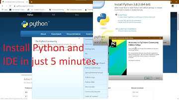 Install Python and Pycharm in windows under 5 minutes.