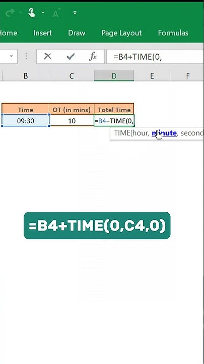 Calculating Total Time: Easy Methods and Formulas in Excel #shorts # ...