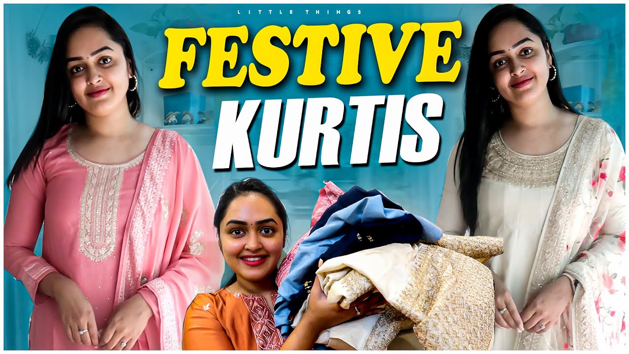 Myntra Festive Wear Kurti Sets Haul @HeavenlyHomemade - YouTube