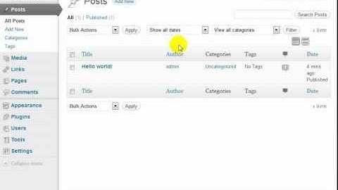 How to Clean Up Brand New WordPress - WordPress Website Video Tutorial Series