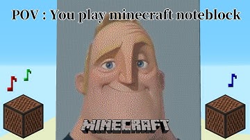 Mr Incredible Becoming Uncanny Meme - Minecraft Noteblock Cover