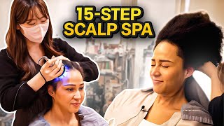 Getting the Viral Korean 15Step Scalp Spa on Afro Hair!?!? Is it Worth the Hype??