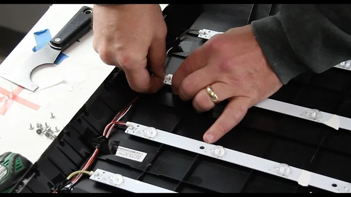 Vizio 55” LED TV - No Backlights Bad LEDs - How To Replace LED Strips E55 EM55