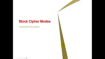 CS627 Cyber Security | Part 33 | Block Cipher Modes | Virtual University |
