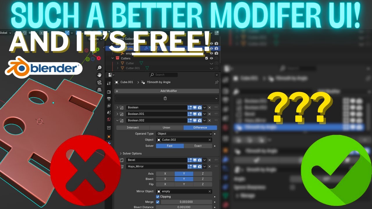 A HUGE Improvement in Blender's Modifier Stack - Free Addon - YouTube