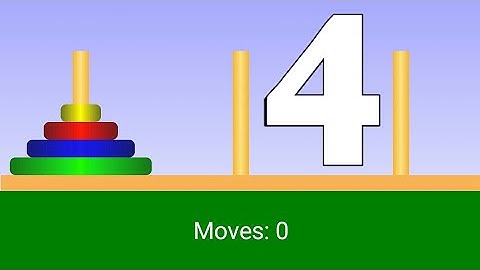 Tower of Hanoi: Four Rings Solution 4.