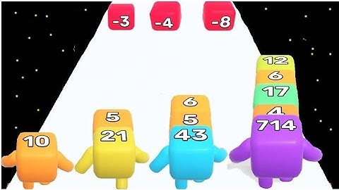 level up number noob vs pro vs hacker - all max level iOS trailer gameplay. #levelupnumbers