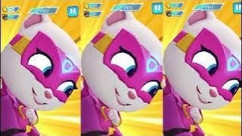 Talking Tom Hero Dash - Angela - 3 x Gameplay Android and IOS