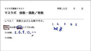 小学校5年　倍数