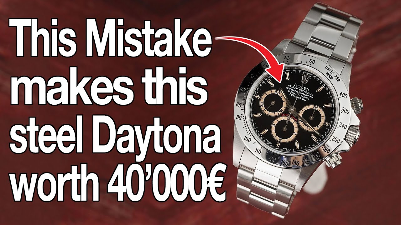 Rolex Daytona: Zenith El Primero (16520) Vintage Rolex Watch