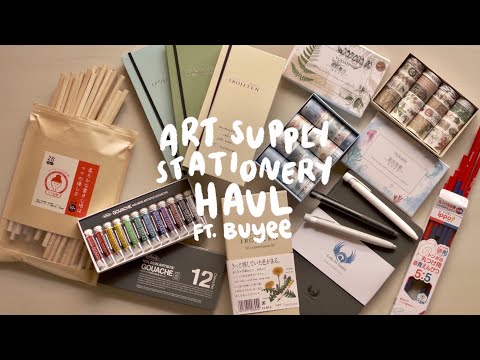 my Japan haul: art supply and stationery edition 💖 I can't wait