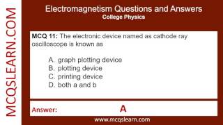 Electromagnetism Quiz Questions and Answers PDF - College Physics MCQs Questions - App & eBook screenshot 2