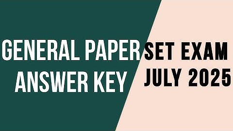 Kerala SET July 2025 Answer Key | General Paper Solved | 100% Official Key | Biostrips Media