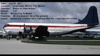 Top Ten Deadliest Air Crashes of The Boeing 377 Stratocruiser\/ C-97 stratotanker