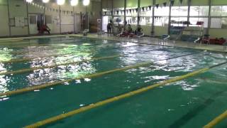 20120901 体大記録会 100Br 岩崎 翔平・100Fly 余村 拓海