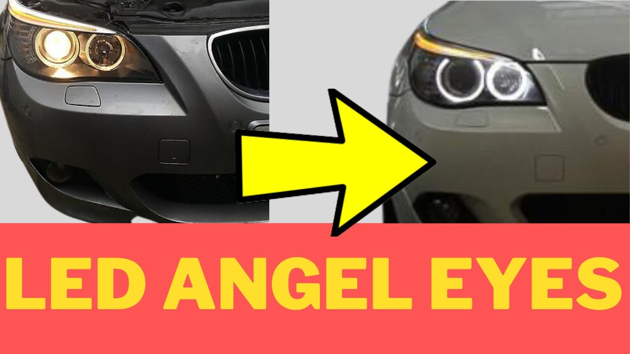 spiralformet Clip sommerfugl fintælling LED Angel eyes bulb Install on BMW E60 525I 528I 530I 535I 550I M5 - YouTube