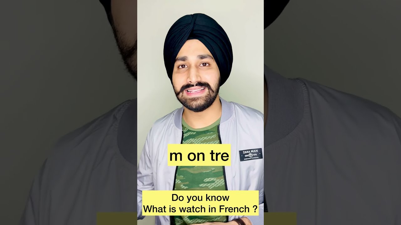 Do You Know What Is Watch In French Learn French With Harman learn Do You Know What Is Watch In French Learn French With Harman learn