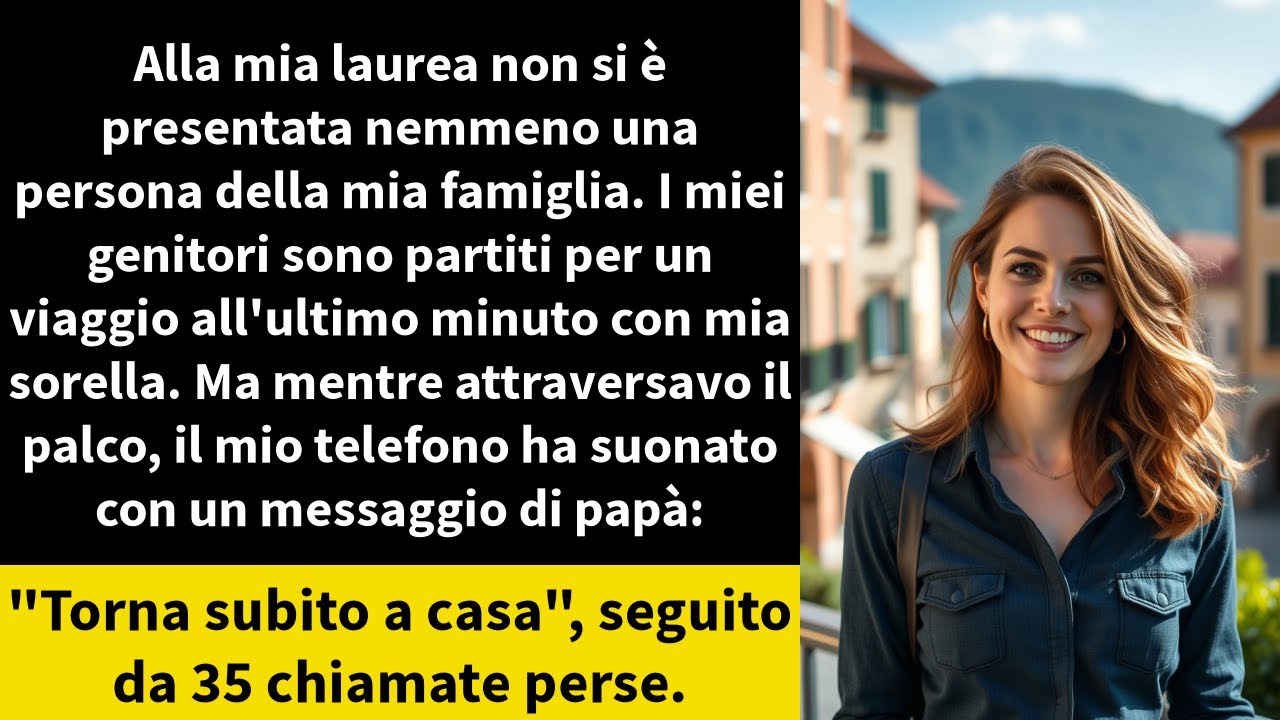 Alla mia laurea non si è presentata nemmeno una persona della mia famiglia. I miei genitori sono