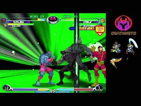 MvC2 Dhalsim / Cyclops 55%+ K.O. link, Flying screen deterioration, OTG inferno xx MOB combo 9/6/23