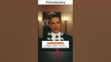 🎬 Barack Obama (AI) explains: Indomitable