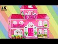 DIY Miniature Cardboard House #189 ❤️ How to Build Three Story Villa has Four Rooms for Family