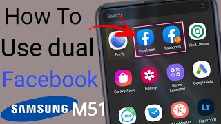 How to Use Dual Facebook Samsung Galaxy M51 ||