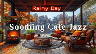 Peaceful Vintage Coffee Shop  Relaxing Instrumentals with Smooth Jazz and Soothing Rain Sounds