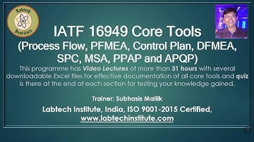 IATF 16949 CORE TOOLS - OVERVIEW (APQP, DFMEA, PFMEA, CONTROL PLAN, SPC, MSA, PPAP)