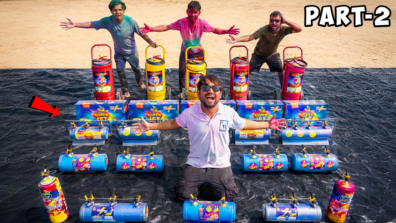 Testing All Holi Cloud Thunders - होली का असली मजा 😍  Low To High Budget