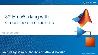 Simscape 3rd Episode: working with simscape components