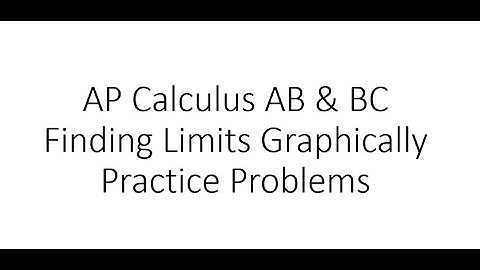 [AP Calc] Finding limits graphically - practice problems (Petersons)